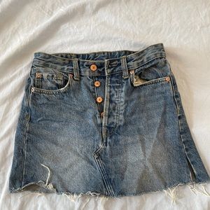jean skirt